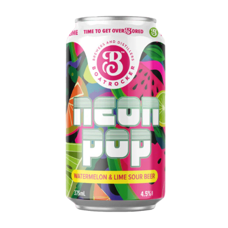 Boatrocker Brewers 'Neon Pop' Watermelon & Lime Sour Ale - Single
