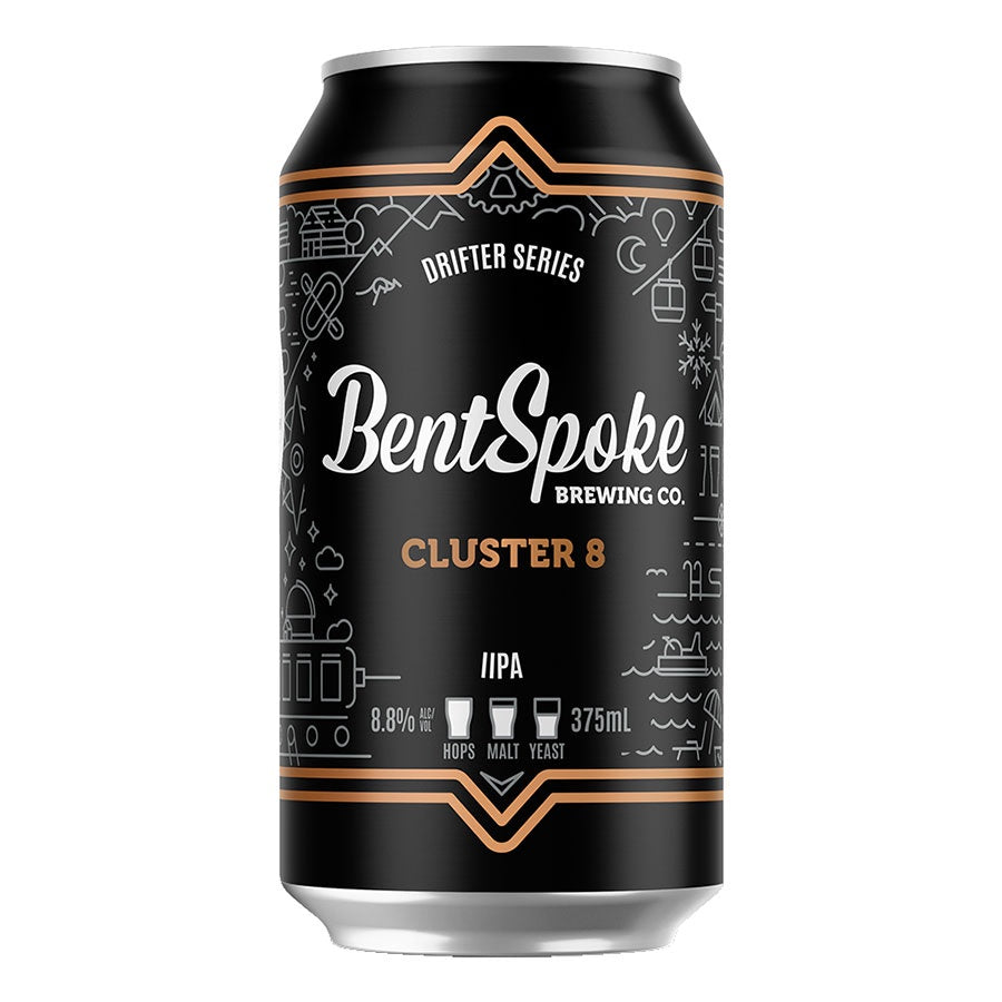 Bentspoke Brewing Co 'Cluster 8' Double IPA - 4 Pack