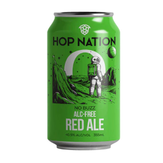 Hop Nation Brewing Co Non-Alcoholic 'No Buzz' American Red Ale - 4 Pack