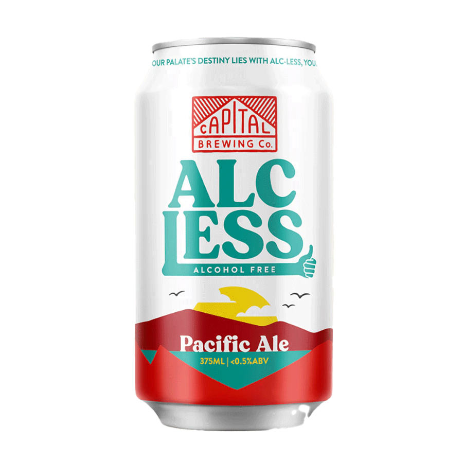 Capital Brewing Non-Alcoholic 'Alc-Less' Pacific Ale - 4 Pack
