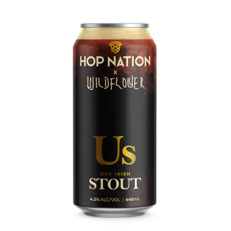 Hop Nation Brewing Co x Wildflower 'Us' Dry Irish Stout - Single