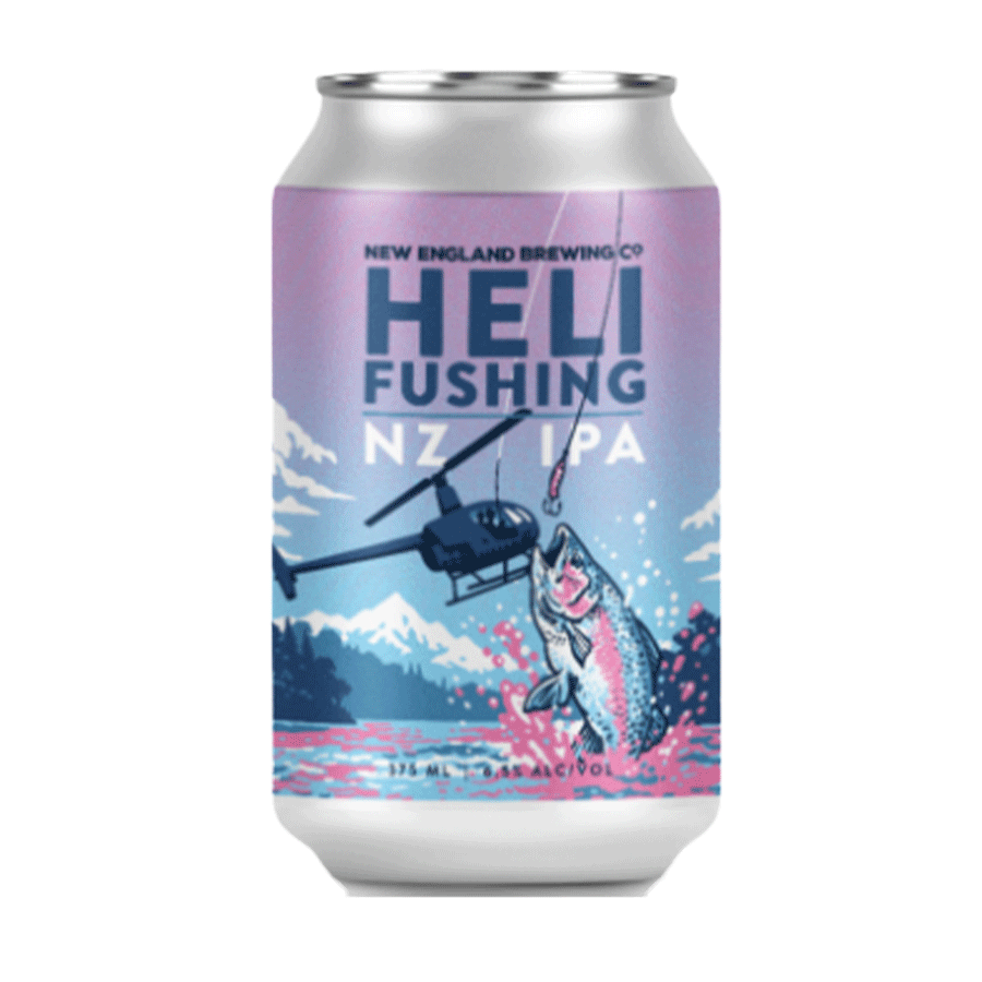 New England Brewing Co 'Heli Fushing' NZ IPA - Single