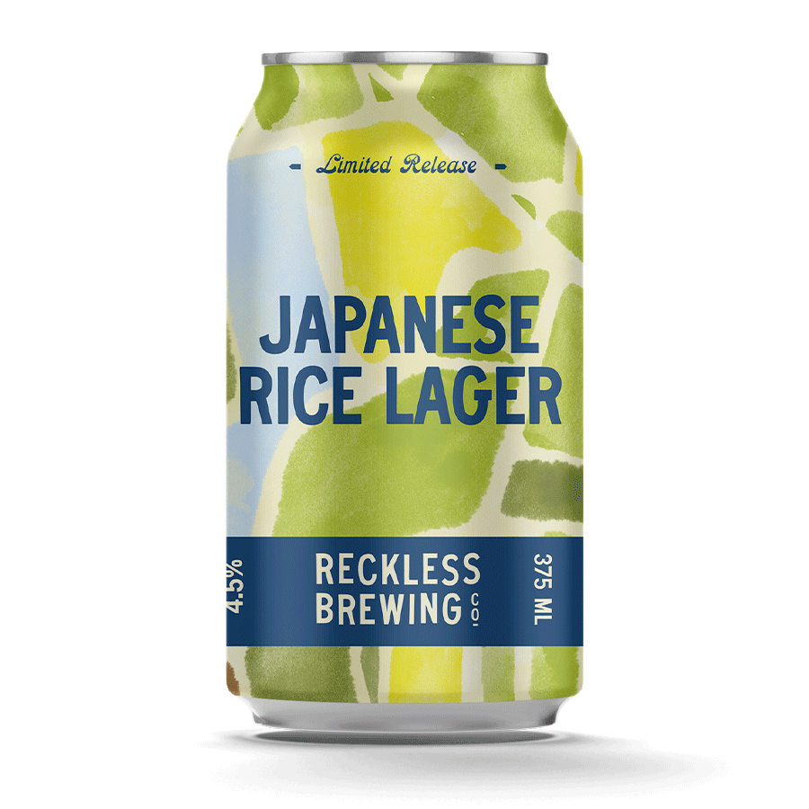 Reckless Brewing Co Japanese Rice Lager - 4 Pack