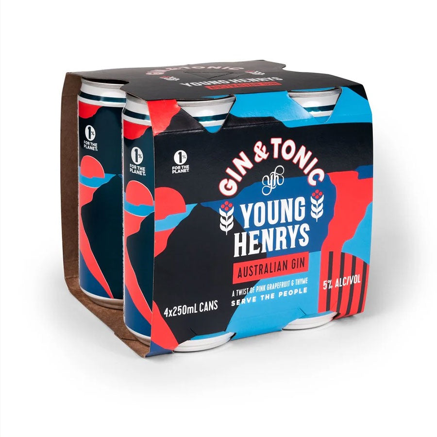 Young Henrys Gin & Tonic - 4 Pack