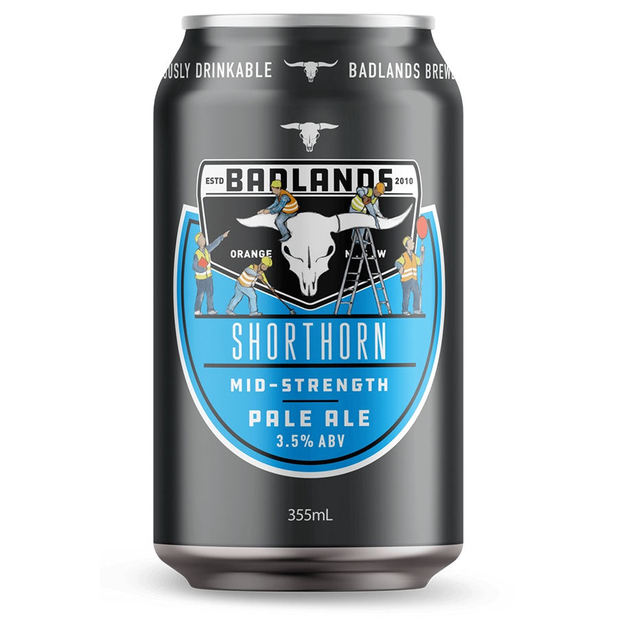 Badlands Brewery 'Shorthorn' Mid Strength Pale Ale - Single