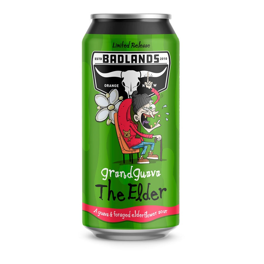 Badlands Brewery 'Grand-Guava The Elder' Guava & Elderflower Sour Ale - 4 Pack