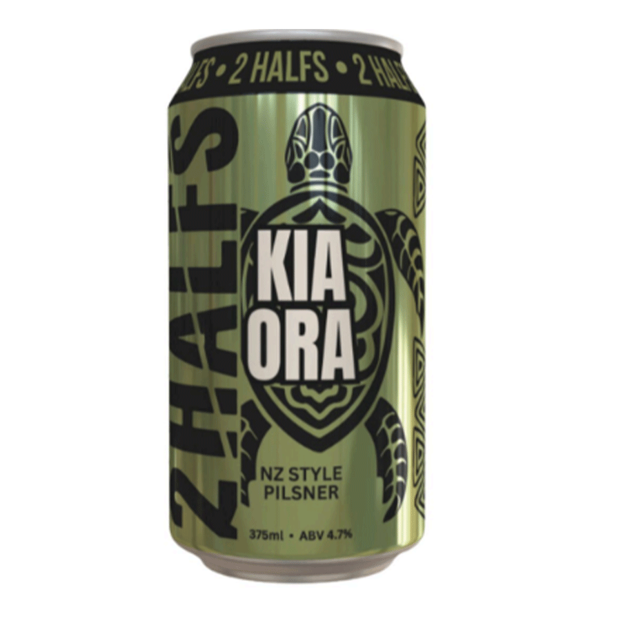 2Halfs Brewing Distilling 'Kia Ora' NZ Pilsner - 4 Pack