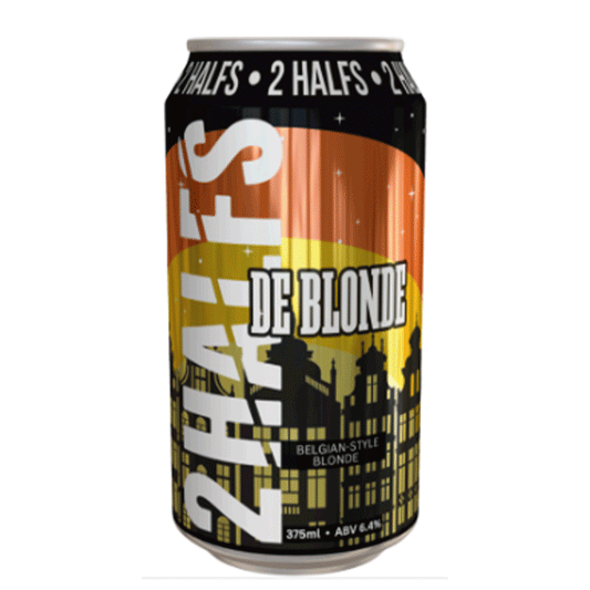 2Halfs Brewing Distilling 'De Blonde' Belgian Blonde Ale - Single