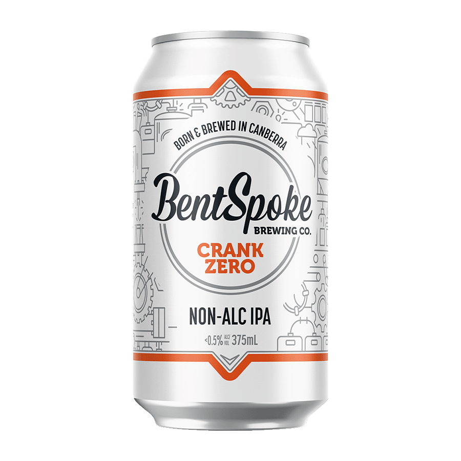 Bentspoke Brewing Co Non-Alcoholic 'Crank Zero' IPA - 4 Pack
