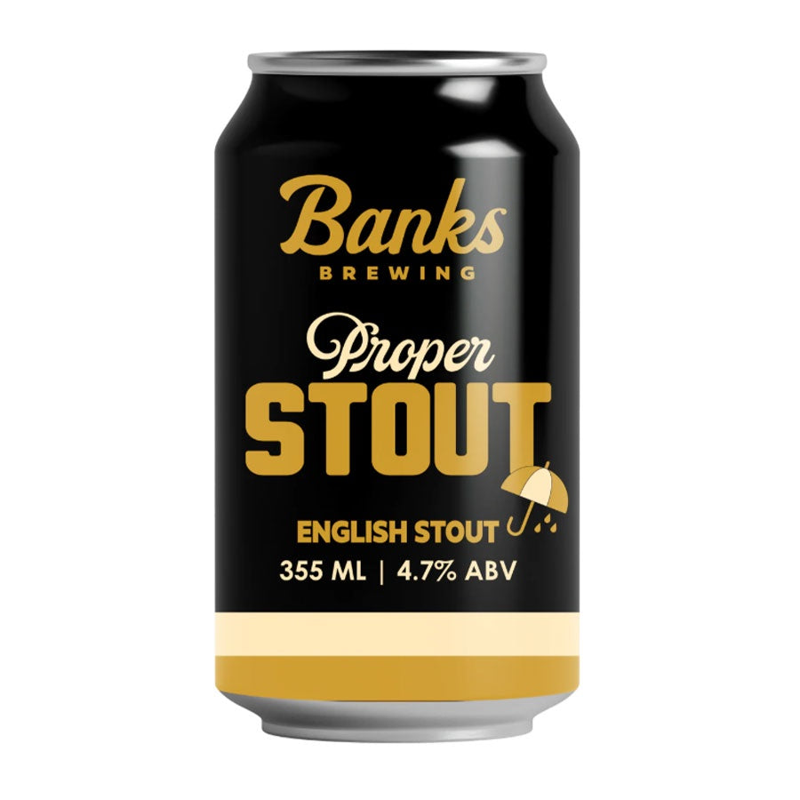 Banks Brewing 'Proper' English Stout - 4 Pack