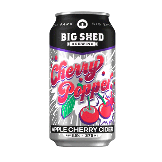 Big Shed Brewing 'Cherry Popper' Apple Cherry Cider - 4 Pack