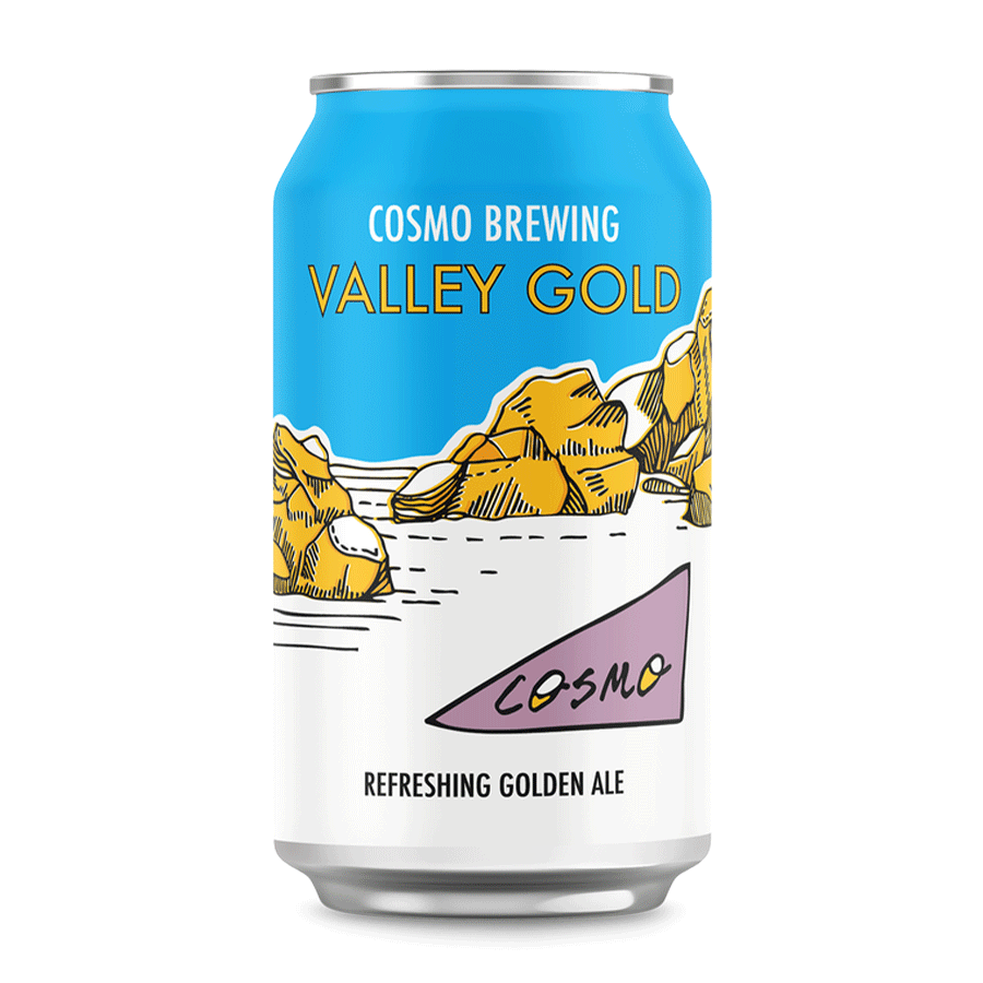 Cosmo Brewing 'Valley Gold' Refreshing Golden Ale - Single