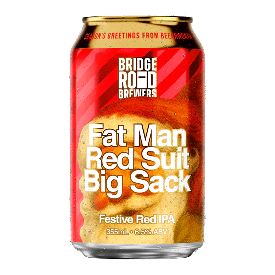Bridge Road Brewing 'Fat Man, Red Suit, Big Sack' Festive Red IPA - 4 Pack