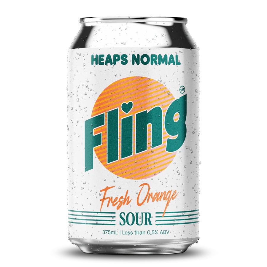 Heaps Normal Non-Alcoholic 'Fling' Orange Sour - Single