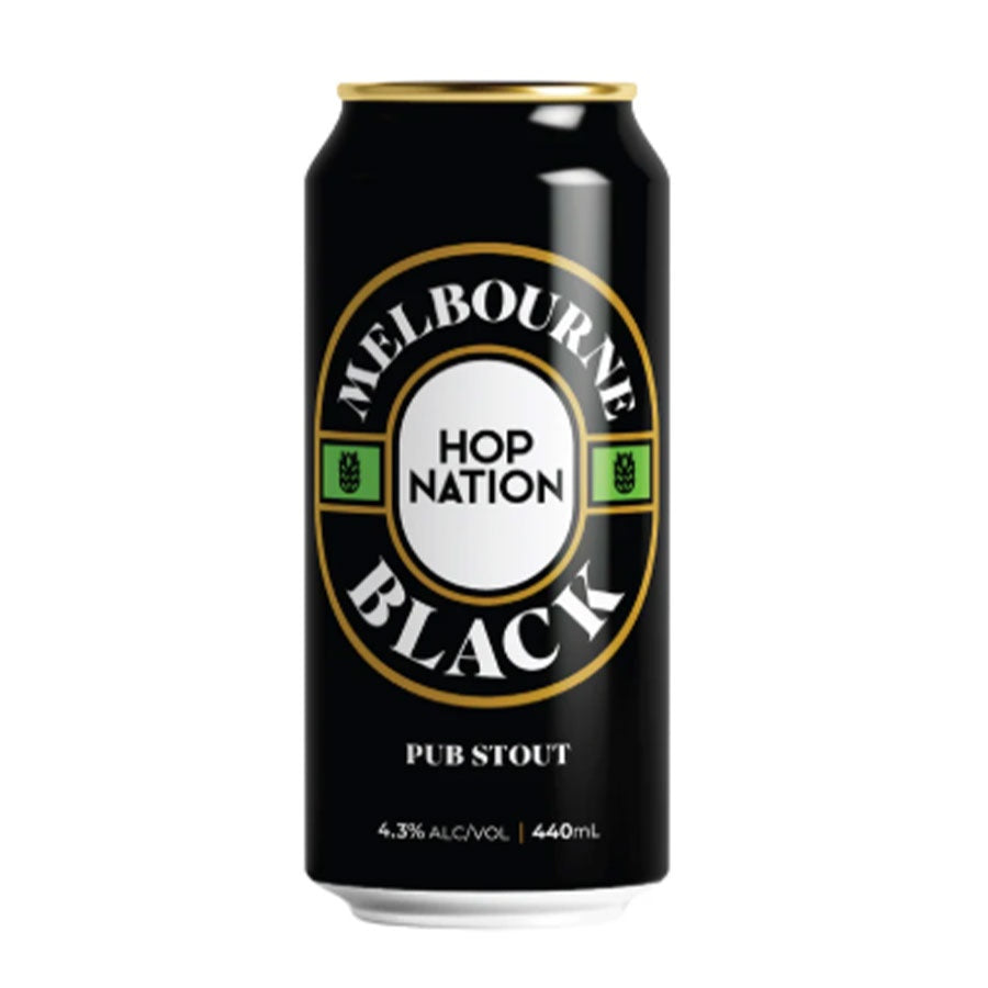 Hop Nation Brewing Co 'Melbourne Black' Pub Stout - 4 Pack