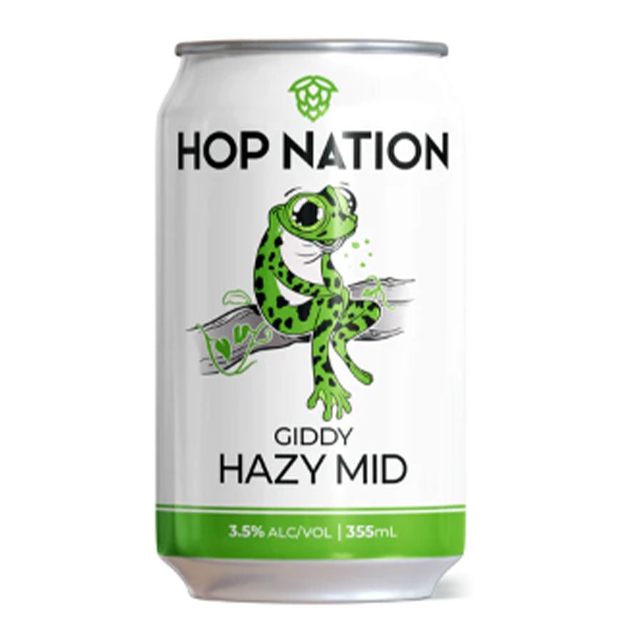 Hop Nation Brewing Co 'Giddy' Hazy Mid - 4 Pack