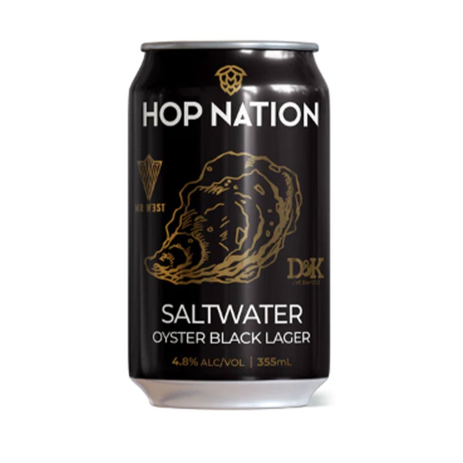 Hop Nation Brewing Co 'Saltwater' Oyster Black Lager - Single