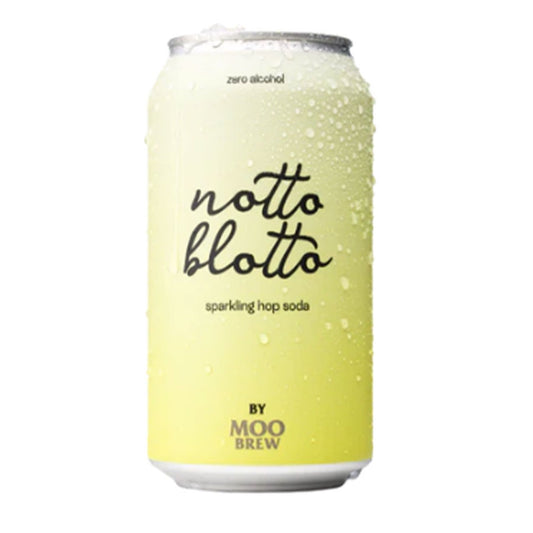 Moo Brew Non-Alcoholic 'Notto Blotto' Sparkling Hop Soda - 4 Pack