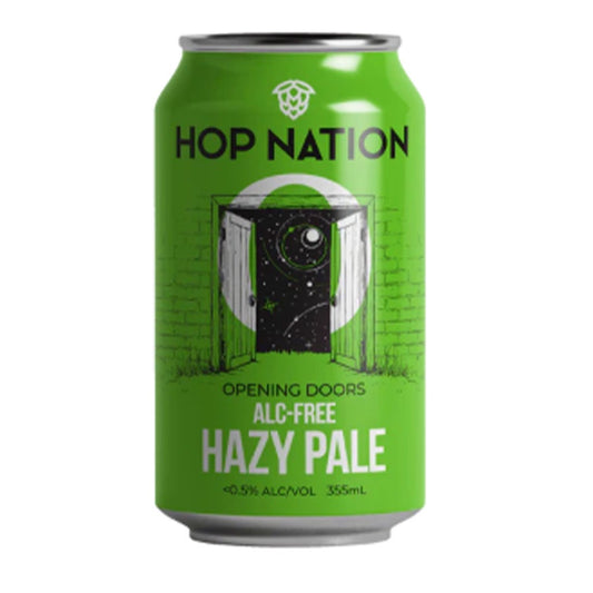Hop Nation Brewing Co Non-Alcoholic 'Opening Doors' Hazy Pale Ale - 4 Pack