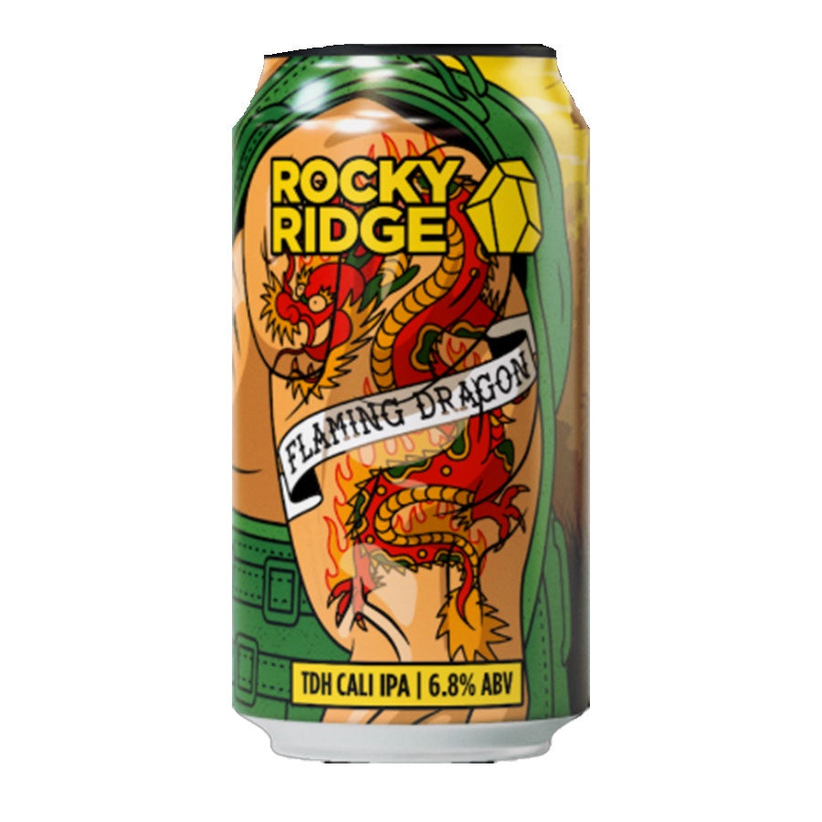 Rocky Ridge Brewing 'Flaming Dragon' TDH Cali IPA - 4 Pack
