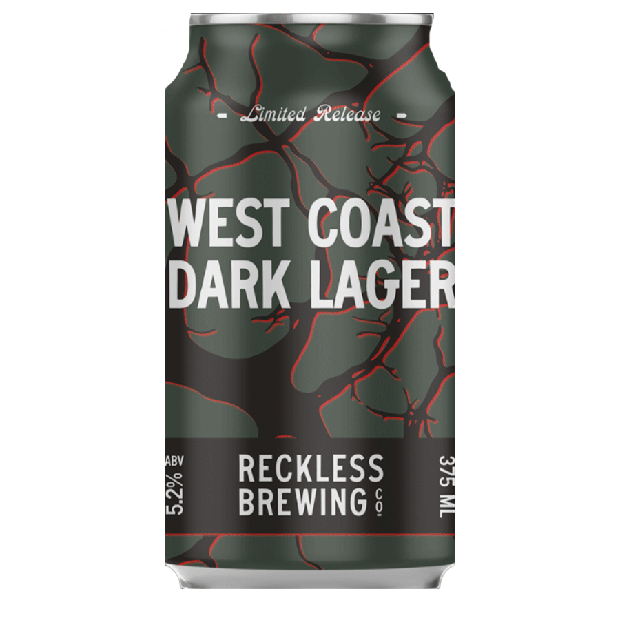 Reckless Brewing Co West Coast Dark Lager - 4 Pack