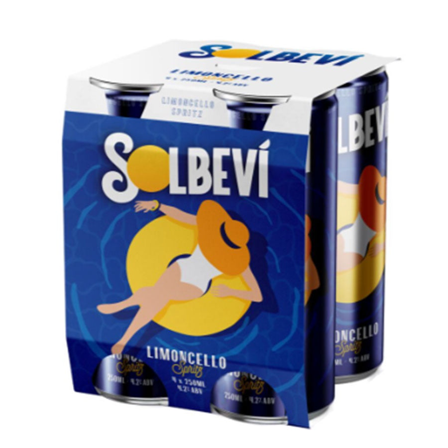 Solbevi Limoncello Spritz 250ml Can - 4 Pack