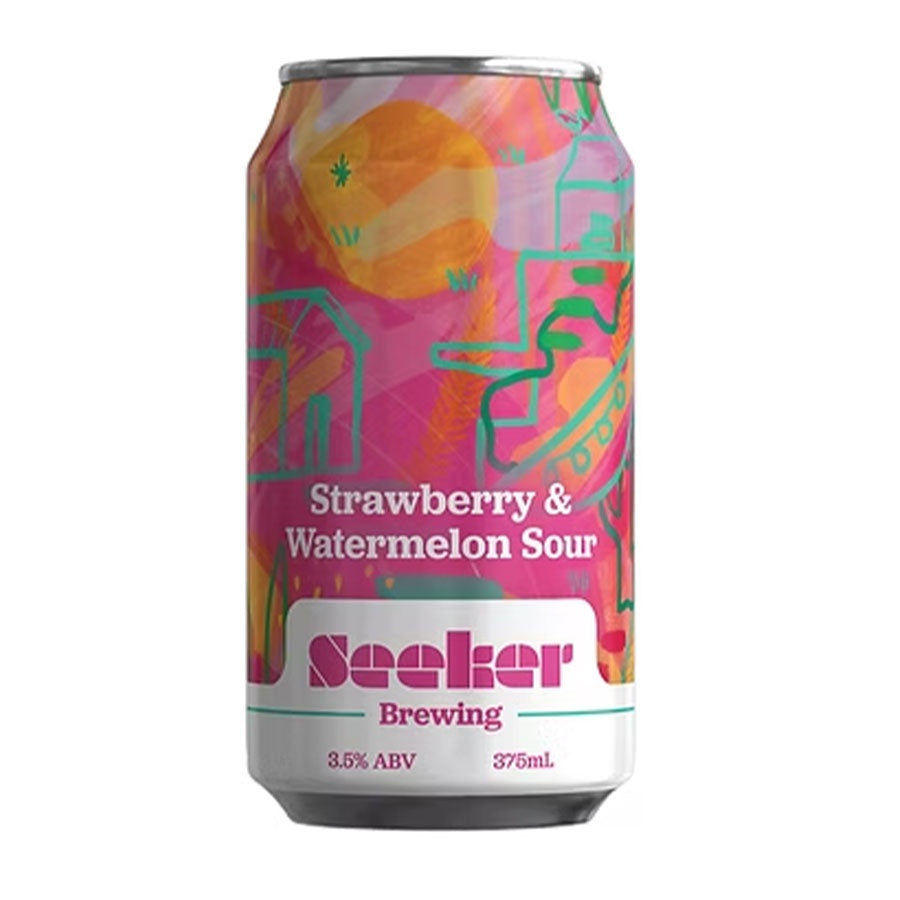 Seeker Brewing Strawberry & Watermelon Sour - 4 Pack