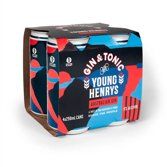 Young Henrys Gin & Tonic - 4 Pack