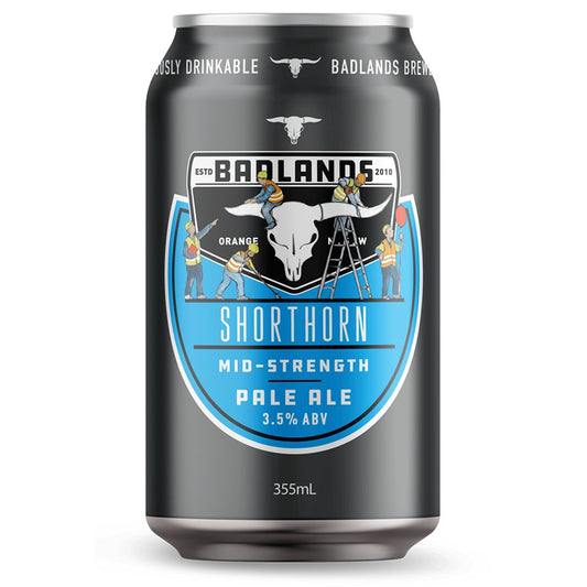 Badlands Brewery 'Shorthorn' Mid Strength' Pale Ale - 6 Pack