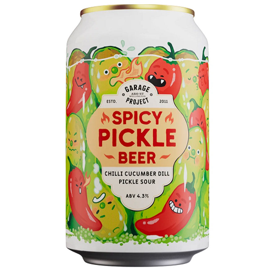 Garage Project 'Spicy' Chilli Cucumber Dill Pickle Sour - 4 Pack