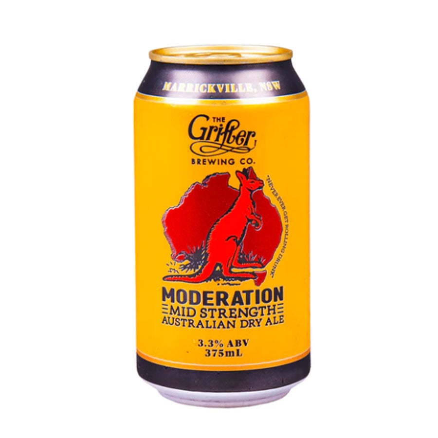 Grifter Brewing Co Moderation Mid Strength Australian Dry Ale - 4 Pack