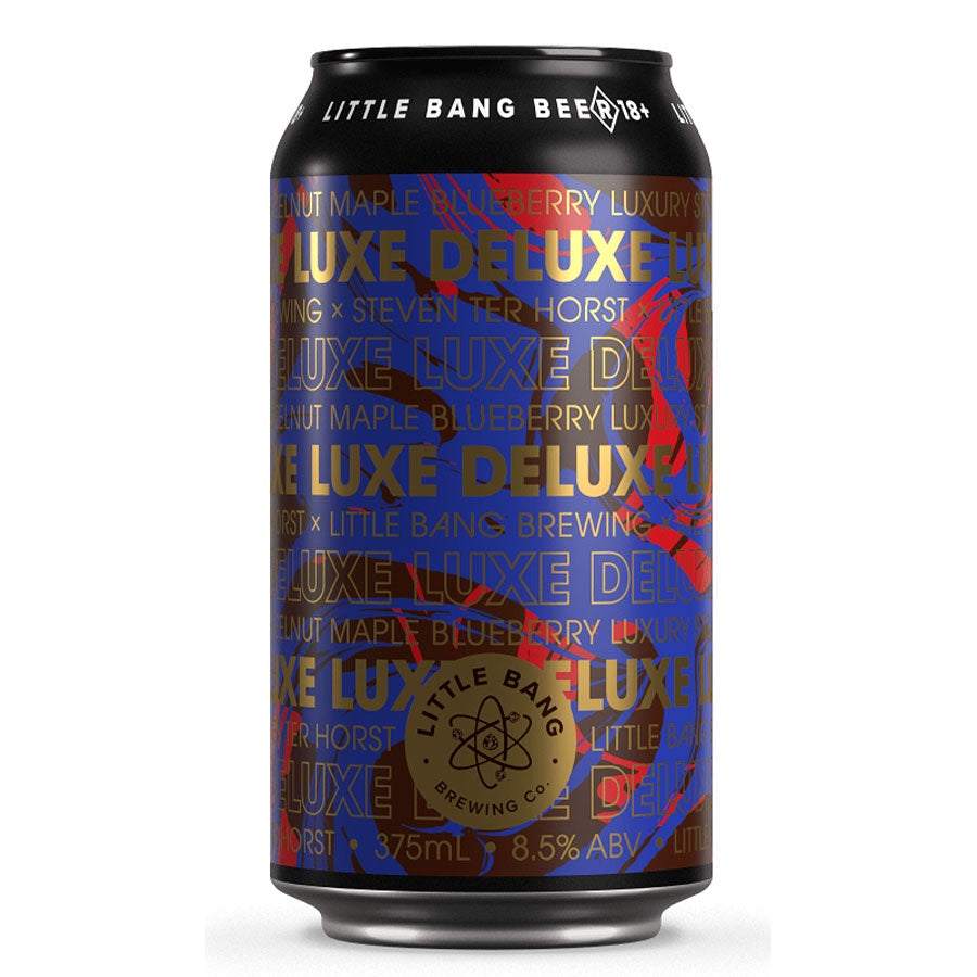 Little Bang Brewing Co 'Luxe Deluxe' Hazelnut Maple Blueberry Stout - 4 Pack
