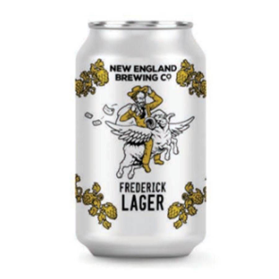New England Brewing Co 'Frederick' Lager - 4 Pack